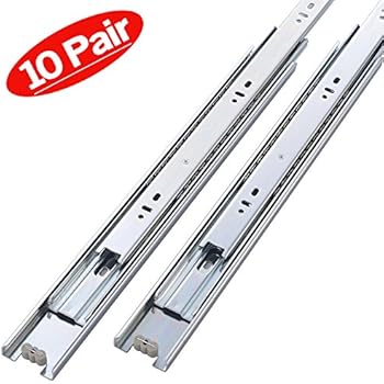 Friho 5 Pair Of 20 Inch Hardware Ball Bearing Side Mount Drawer