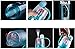 Yaping Plastic Outdoor Sports Spray BPA-Free Water Bottle with Straw For Travel Fitness Hiking Cycling(600ML-Blue)