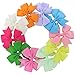 Baby Girls Boutique Grosgrain Ribbon Pinwhell Hair Bows clips For Teens Babies Kids Toddlers Set Of 40 Colors