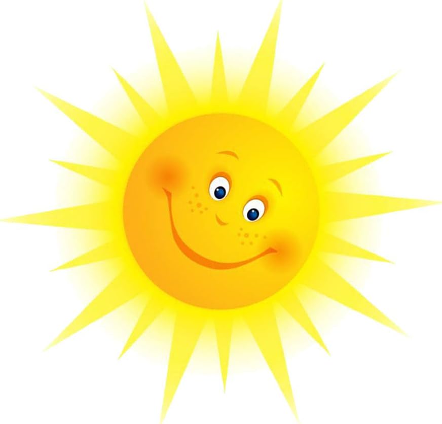 BESPORTBLE Cartoon Sun Wall Stickers - Easy Peel and Stick Sunshine Decals for Kids Rooms Nursery Bedroom and Living Room Decoration - Image 5