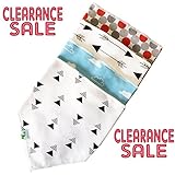 Baby Bandana Drool Bibs with 1 FREE Washcloth, Unisex Bibs with Snaps - Best for Babies Drooling, Teething and Feeding - Soft, Absorbent & Hypoallergenic - Perfect Baby Shower Gift for Boys & Girls