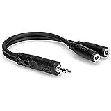 Hosa YMM-232 3.5 mm TRS to Dual 3.5 mm TRSF Y Cable