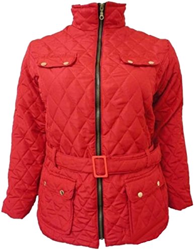 Click Selfie Womens Plus Size Belted Padded Full Zip Winter Jacket Quilted Coats Click Selfie Womens Plus Size Belted Padded Full Zip Winter Jacket Quilted Coats