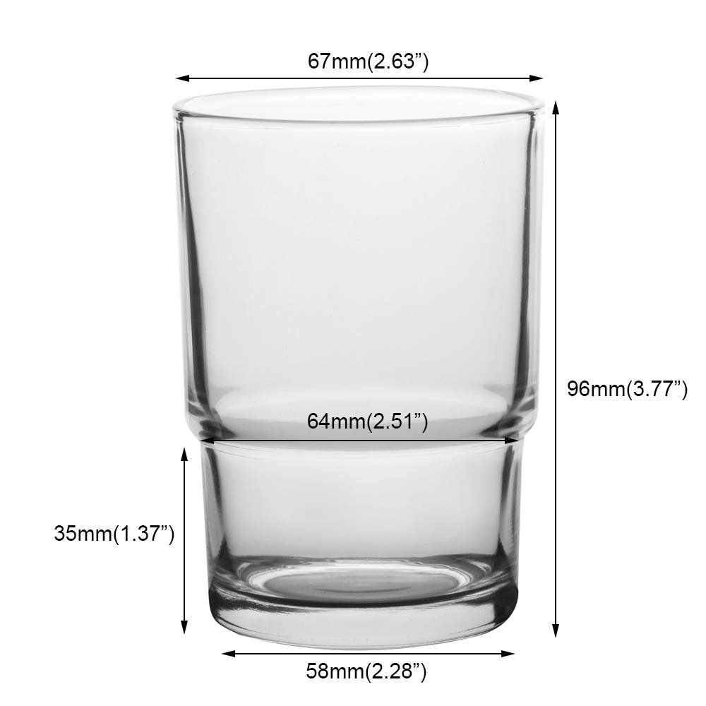 Livpow Glass Toothbrush Cup and Soap Dish Replacement Set Frosted Home