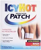 Icy Hot Topical Analgesic Back Patch, 5 Count Box (1) Temporarily Relieves Minor Pain Associated with Arthritis, Simple Backache, Muscle Strains, Sprains, Bruises, and Cramps