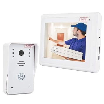 Video Türsprechanlage, 1000TVL 7 Zoll TFT WiFi Draht Video Türklingel, Nachtsicht Interphone Kamera, Touch Taste, Automatisch