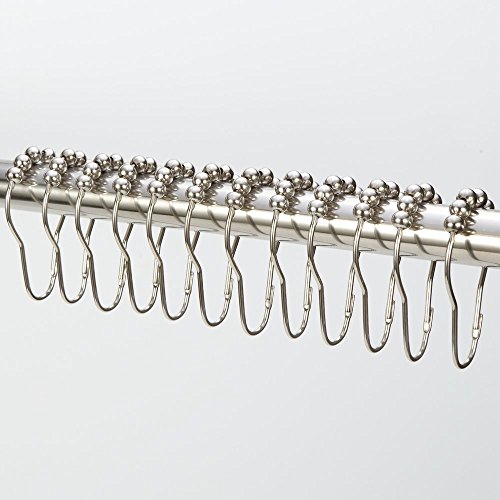 image for Amazer 2 Pack Shower Curtain Hooks Rings, Stainless Steel Rust-Resista