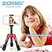 ZOMEI ZM-HR-CK30-RED-01 Lightweight Compact Aluminum Alloy Mini Desktop Tabletop Tripod with 360 Degree Panoramic Ball Head and Quick Release Plate for Canon Nikon DSLR Cameras, etc, Red