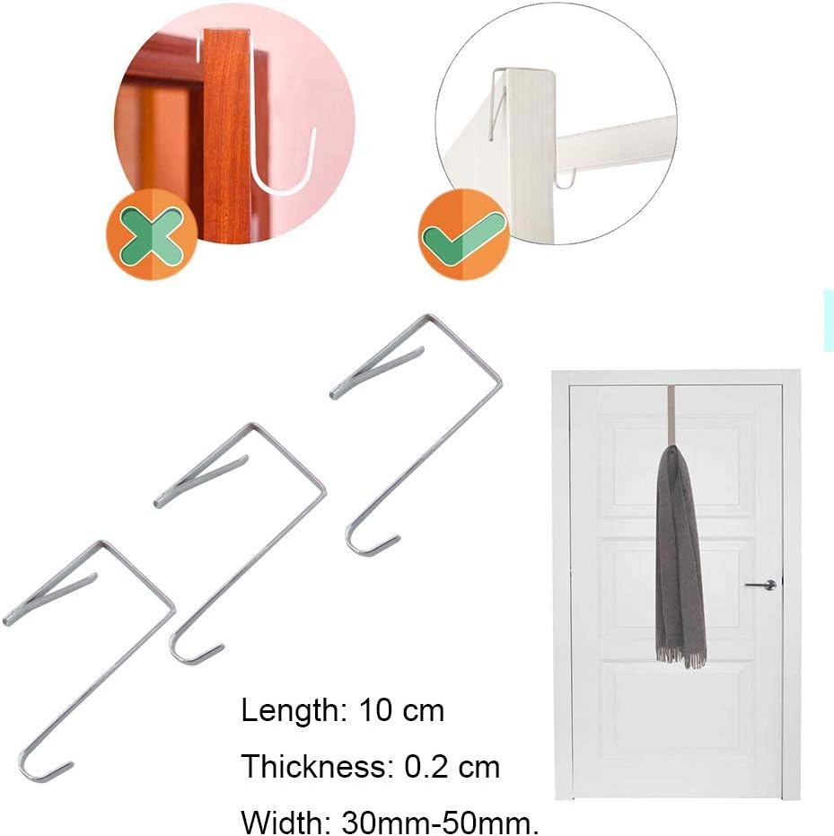 Over Door Hanger 20 Pack Metal Over The Door Hangers to Fit The 30mm