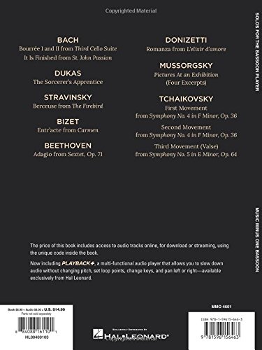 Solos for the Bassoon Player: Music Minus One Bassoon