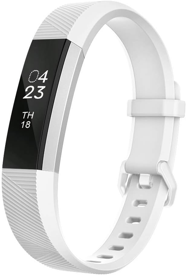 Compatible with Fitbit Alta Bands, Soft Wristband with Metal Buckle Clasp Closure Replacement for Fitbit Alta/Alta HR/Fitbit Ace