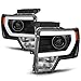 ACANII - For NEW Black 2009-2014 Ford F150 Raptor LED Tube DRL Projector Headlights Headlamps Driver + Passenger Side