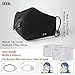 ZWZCYZ Anti Pollution Mask Dust Mouth Mask N95 Washable Respirator with Adjustable Straps Allergy / Asthma / Travel / Cycling / Men / Women / China(Mask + 2 Filters) (Medium(women's), Black)