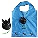 Zondam 5Pack Portable Reusable Shopping Tote Bag Eco Shopping Bag Grocery Bag Shopping Travel Bag Foldable, Folded into Lovely Animal