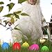 Unomor 12 Pack Jumbo Plastic Easter Eggs Bright Assorted Colors for Filling Treats, Easter Theme Party Favor, Easter Eggs Hunt, Basket Stuffers Fillers, Classroom Prize Supplies, 6 Color, 6 x 4 Inch