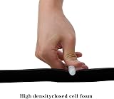 GUKOY Draught Excluder Self Adhesive Foam Tape 20mm x 3mm 2 Rolls 10m Black view 5