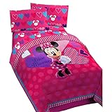 Disney Minnie Exploded Hearts Reversible Comforter