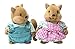 Li'l Woodzeez – Bushytails Squirrel Family Set of 4 Collectible Posable Figures with Storybook for Pretend Play Doll Fun and Creative 3+ Years