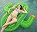 Vickea Inflatable Cactus Pool Float Large Outdoor Swimming Inflatable Pool Floatie Raft Lounge for Adults & Children
