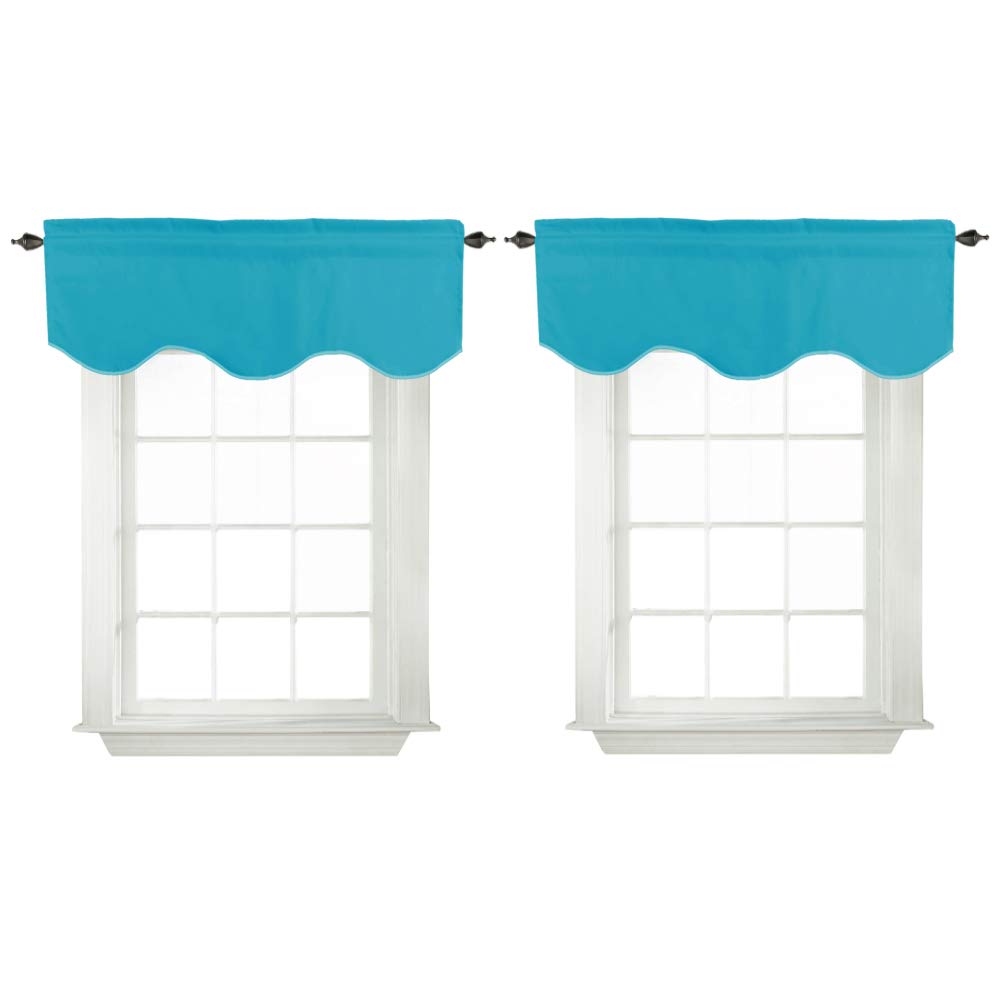 Best Teal Kitchen Curtains And Valances Set