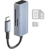 sunshot USB C SD/TF Card Reader, Type C USB Trail Camera Viewer, Read or Play Photo & Video from Game Cam Memory on MacBook P