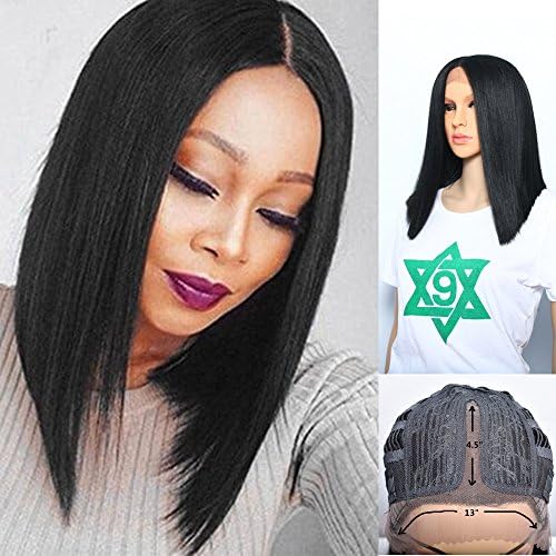Yunlan Kanekalon Synthetic Cheap Lace Front Wigs Middle Part Heat Resistant lace front wig for Fashion Women (16" VS Hair Style)
