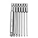 7pcs SAE Ball End Hex Screwdriver Bit Set Hex Head Allen Wrench Drill Bit Set 5/64-5/16 Inch Magnetic 1/4 Inch Hexagonal Shank 100mm Long