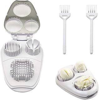 feihao Eierschneider Champignonschneider schneidet sauber und exakt, Küchenhelfer zum Schneiden von Eiern