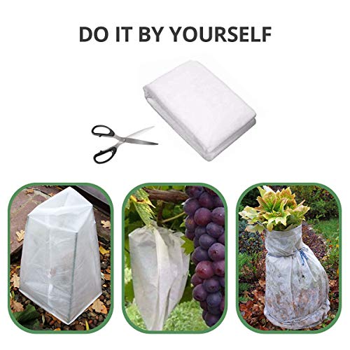 FLARMOR Floating Row Cover 7x35 ft 1.2oz Fabric Blanket Protects Outdoor Plants and