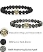 LOLIAS 4 Pcs Lava Rock Bead Bracelet for Men Leopard Lion bracelet Set Adjustable 8MM Beads SL