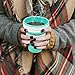 Portable Collapsible Coffee Cup, Lightweight and Reusable Folding Travel Mug Cup, Food Grade Silicone Sport Water Bottle with Leak Proof Lid for Outdoor Camping Hiking - Plus Folding Spoon (19oz)