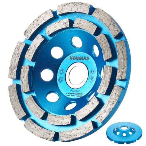 4 1/2 inch Concrete Grinding Wheel,7/8"-5/8" Arbor Diamond Cup Grinding Wheel Double