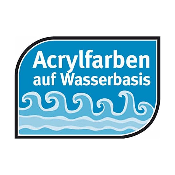 MAMMUT 113003 - Malen nach Zahlen Top in Form, Tiermotiv, Delfin, Komplettset mit bedruckter und gestanzter Malvorlage, 7 Acrylfarben und Pinsel, Malset für Kinder ab 5 Jahre – Bild 6