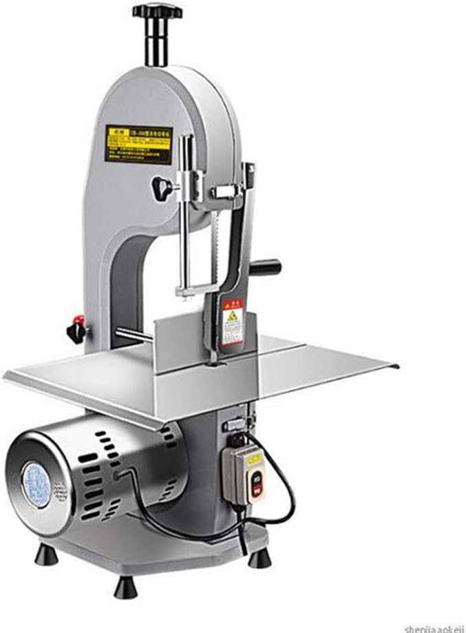 MEIJIQI 110V/220V Commercial Meat Slicer Bone Cutting Machine Large Table Electric Meat Saw Metal Desktop Professional Meat Cutting,220v