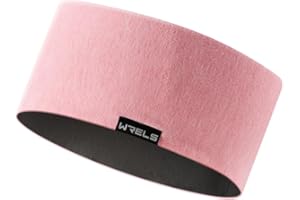 WRELS Double-Sided Wide Winter Running Headband - Ear Warmer for Women Men, Reversible Ear Muffs for Running, Skiing & Outdoo