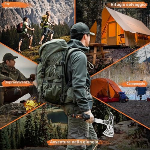 Ascia Outdoor Acciaio Carbonio Full Tang