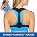 Back Posture Corrector for Women and Men, Adjustable Posture Support Clavicle Brace Trainer Upper Back Straightener with Two Pads for Hunchback, Slouching, Rounded Shoulder, Neck Pain Relief Black