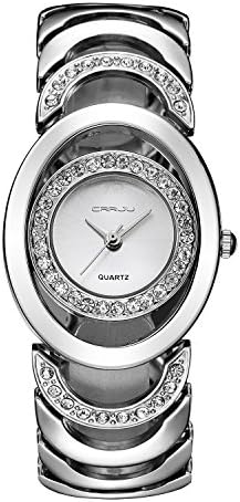 Luxury Womens Rhinestone Quartz Watches Stainless Steel Waterproof Bracelet Wristwatch
