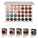 Beauty Glazed Professional Cosmetic Matte Shimmer Eyeshadow Palette 35 Color With Drop Shaped Cotton Pad Long Lasting Eyeshadow Palette Powder Beauty Blender(35 Color+1PCS)