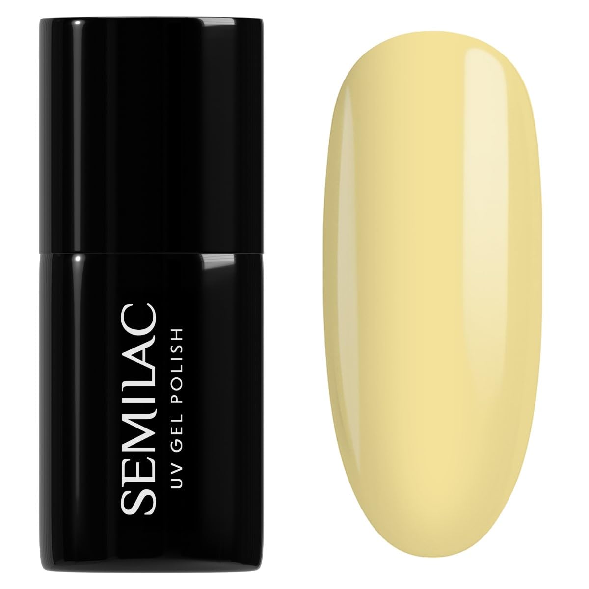 SEMILAC Gel Nail Polish 023 Banana - Full Coverage Gel Polish - Soak Off Easy To Use LED/UV Nail Lamp - Long Lasting Manicure and Pedicure up to 3 weeks