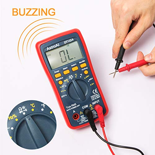 5 AstroAI+Multimeter+Resistance+Transistors+Temperature