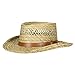 Dorfman Pacific Gambler Rush Straw Kangaroo Cowboy Hat (Natural Brown, Large)