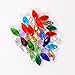 Bingcute Mixed Color 100pcs 6x12mm Wholesale Drilled Austria Crystal Teardrop Beads