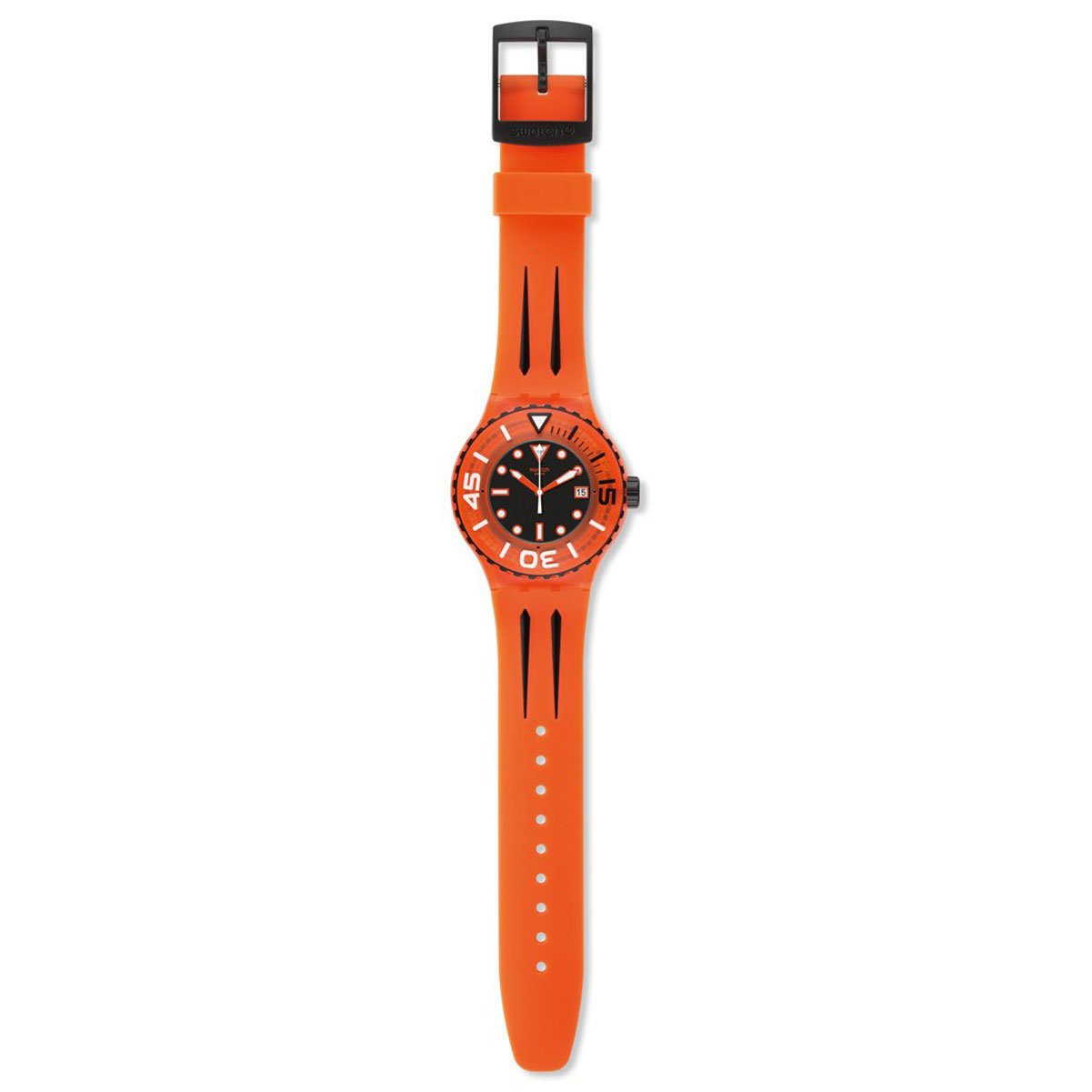 swatch black orange