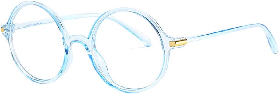QingJiu Blue Light Blocking Glasses Round Nerd Eyeglasses Frame Anti Blue Ray Glasses