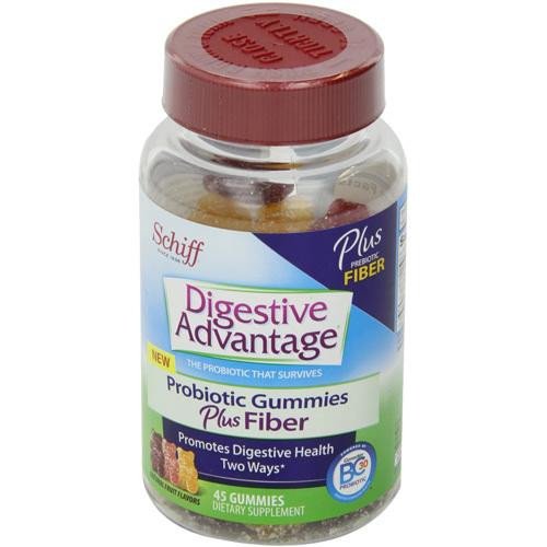 Probiotic Gummies Plus Fiber, Natural Fruit Flavors, 45 Count DVA18362 Probiotic Gummies Plus Fiber, Natural Fruit Flavors, 45 Count DVA18362