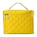 EN'DA Big Travel Cosmetic Case Large toiletries bag with quality zipper durable handy Makeup bags (Yellow)