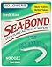 SEA-BOND Denture Adhesive Seals Lowers Fresh Mint, 30 Each (Pack of 2)