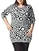 Agnes Orinda Women's Plus Size Long Sleeves Leopard Print Knit Tunic Top