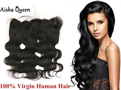 Aisha Queen 13x4" Virgin Human Hair Brazilian Full Lace Frontal Closure Body Wave Ear to Ear with Baby Hair 20" Free Part